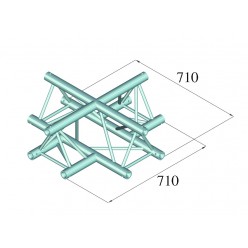 ALUTRUSS TRILOCK 6082AC-41 4-Way Cross